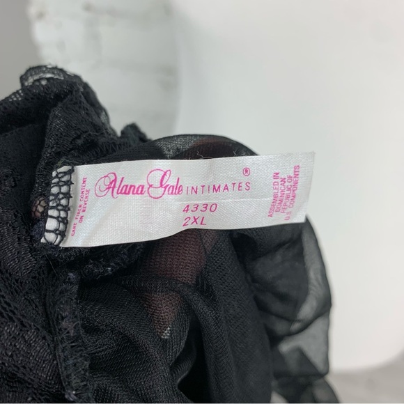 VTG Alana Gale Intimates Front Tie Chemise Babydoll Lingerie Dress Nightie 2XL - Picture 10 of 11